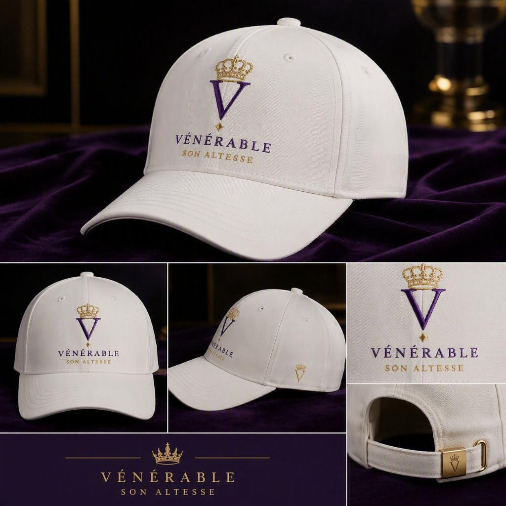 Casquette Signature VÉNÉRABLE – Blanc Impérial